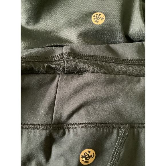 MANDUKA 2 PC BLACK ACTIVEWEAR SET WRAP BAND SPORT BRA S BOTTOM M - Picture 12 of 12